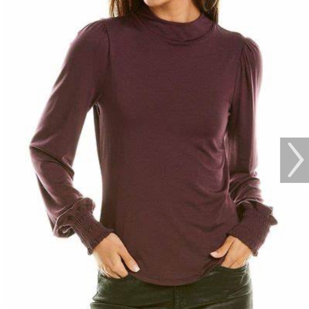 Bailey 44 Gabriela Top Blouse Purple Size Large New With Tags!